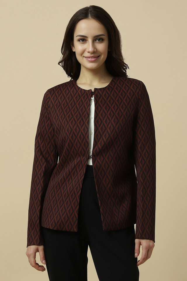 Printed-Polyester-Regular-Fit-Women-s-Blazer