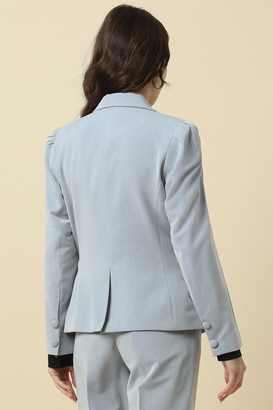 Solid-Polyester-Regular-Fit-Women-s-Blazer