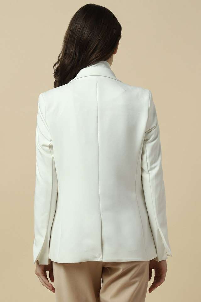 Solid-Polyester-Regular-Fit-Women-s-Blazer