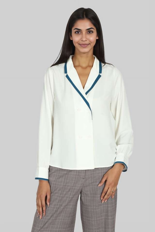 allen solly Solid Polyester Women Formal Wear Shirt-picture-40