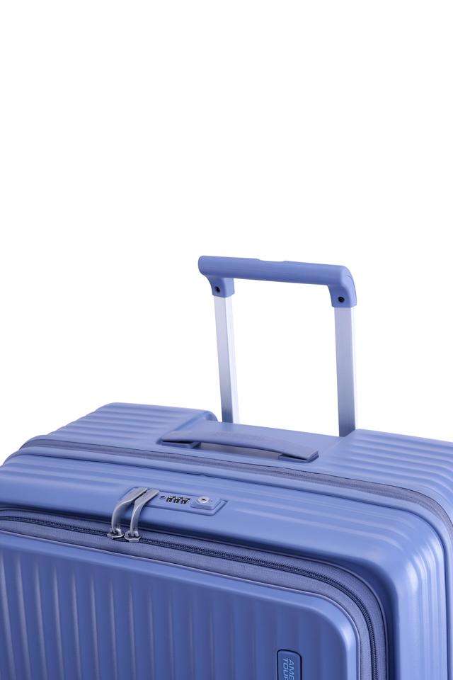 Buy American Tourister blue Trento Polypropylene 8 Wheels TSA Lock