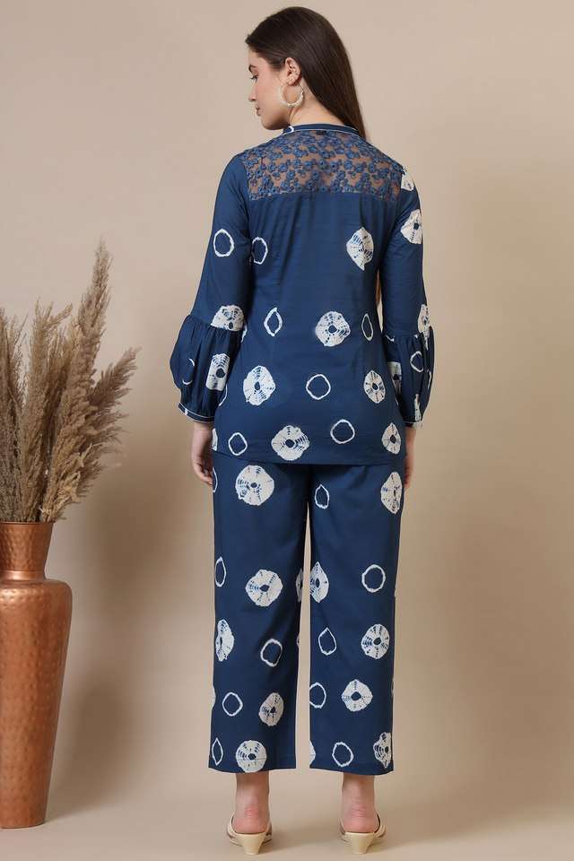 Geometric-Print-Hip-Length-Cotton-Woven-Women-s-Co-Ord-Set