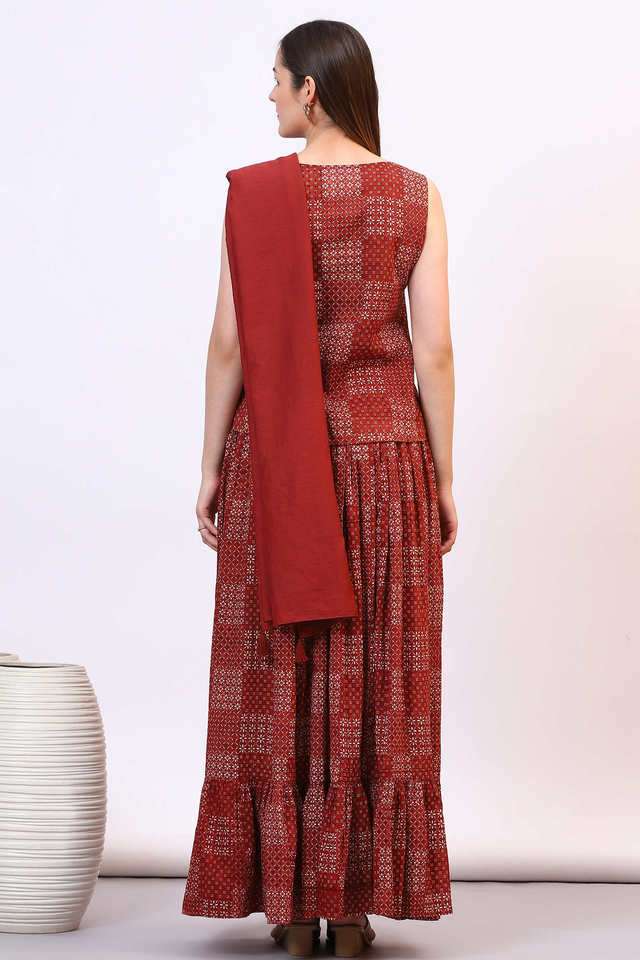 Geometric-Print-Cotton-Woven-Women-s-Co-Ord-Set