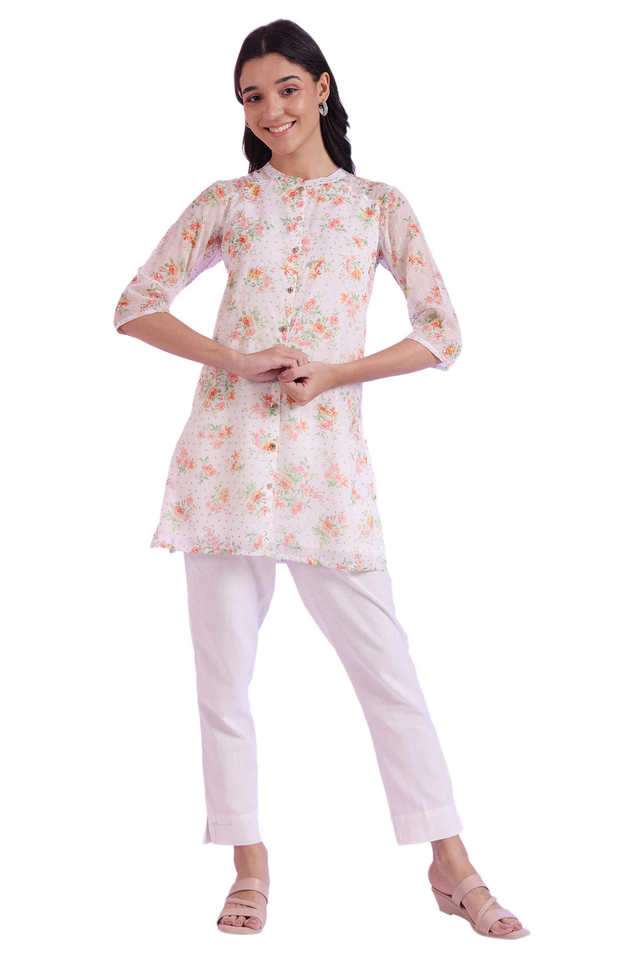 Floral-Polyester-Collared-Women-s-Casual-Wear-Kurti
