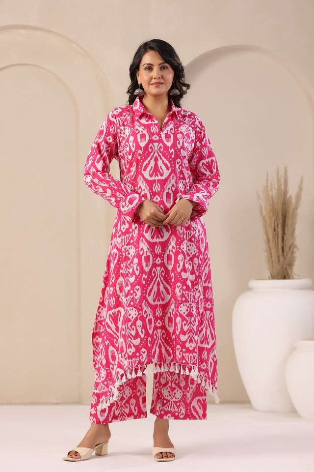 Aranya-Printed-Cotton-Regular-Fit-Women-s-Kurta-Set