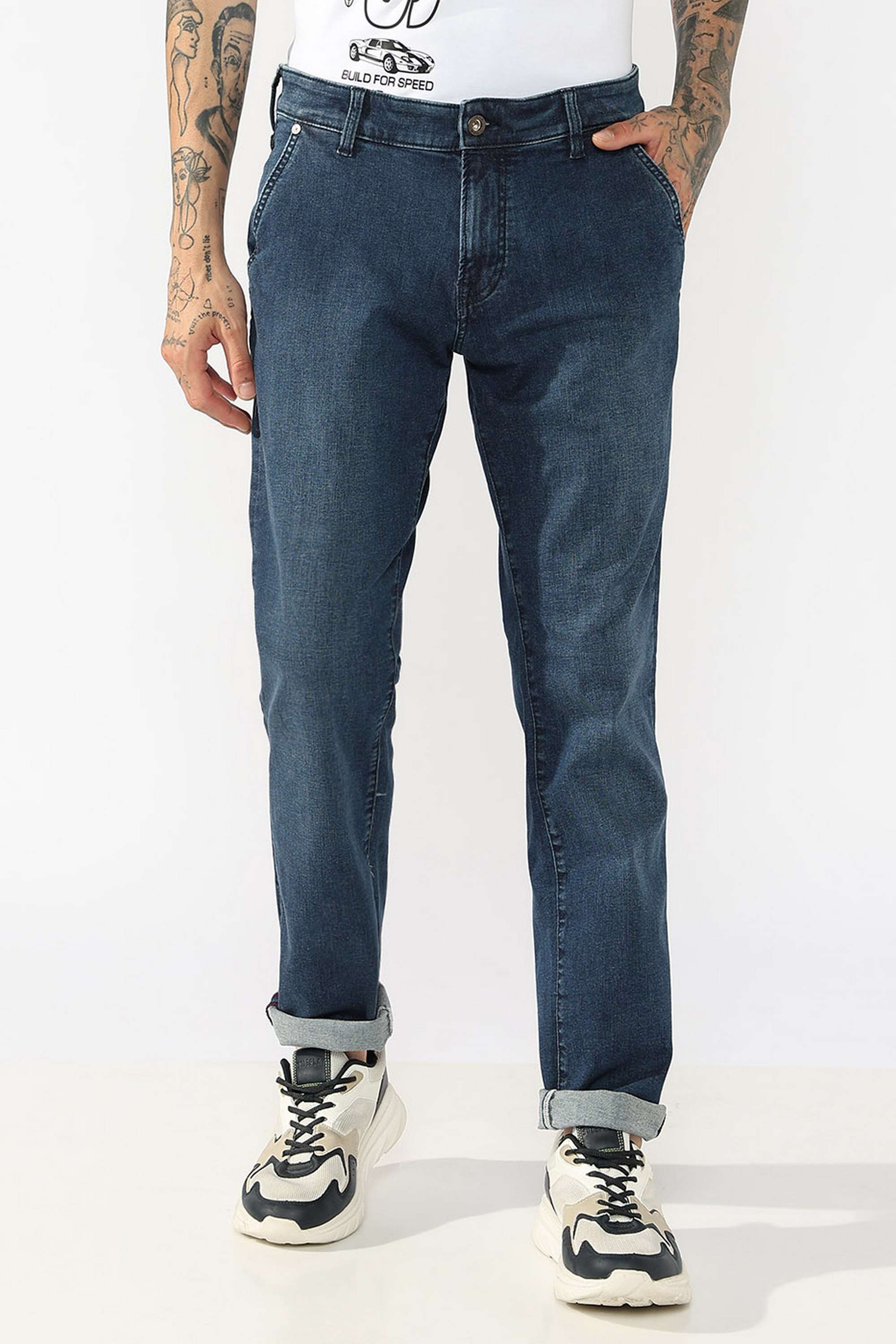 Light-Wash-Cotton-Slim-Fit-Men-s-Jeans
