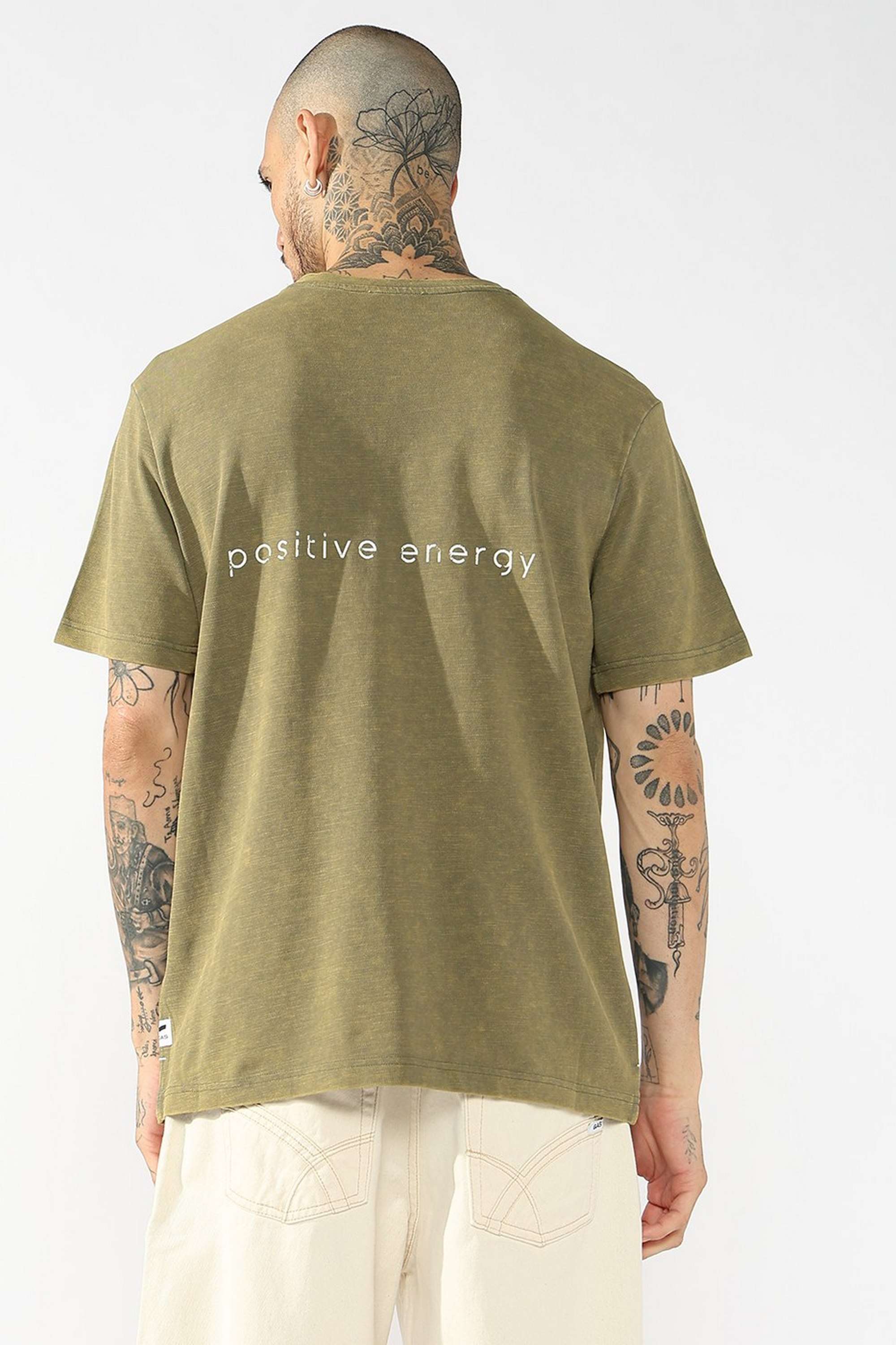 Printed-Blended-Fabric-Round-Neck-Men-s-T-Shirt