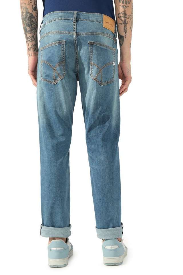 Light-Wash-Cotton-Slim-Fit-Men-s-Jeans