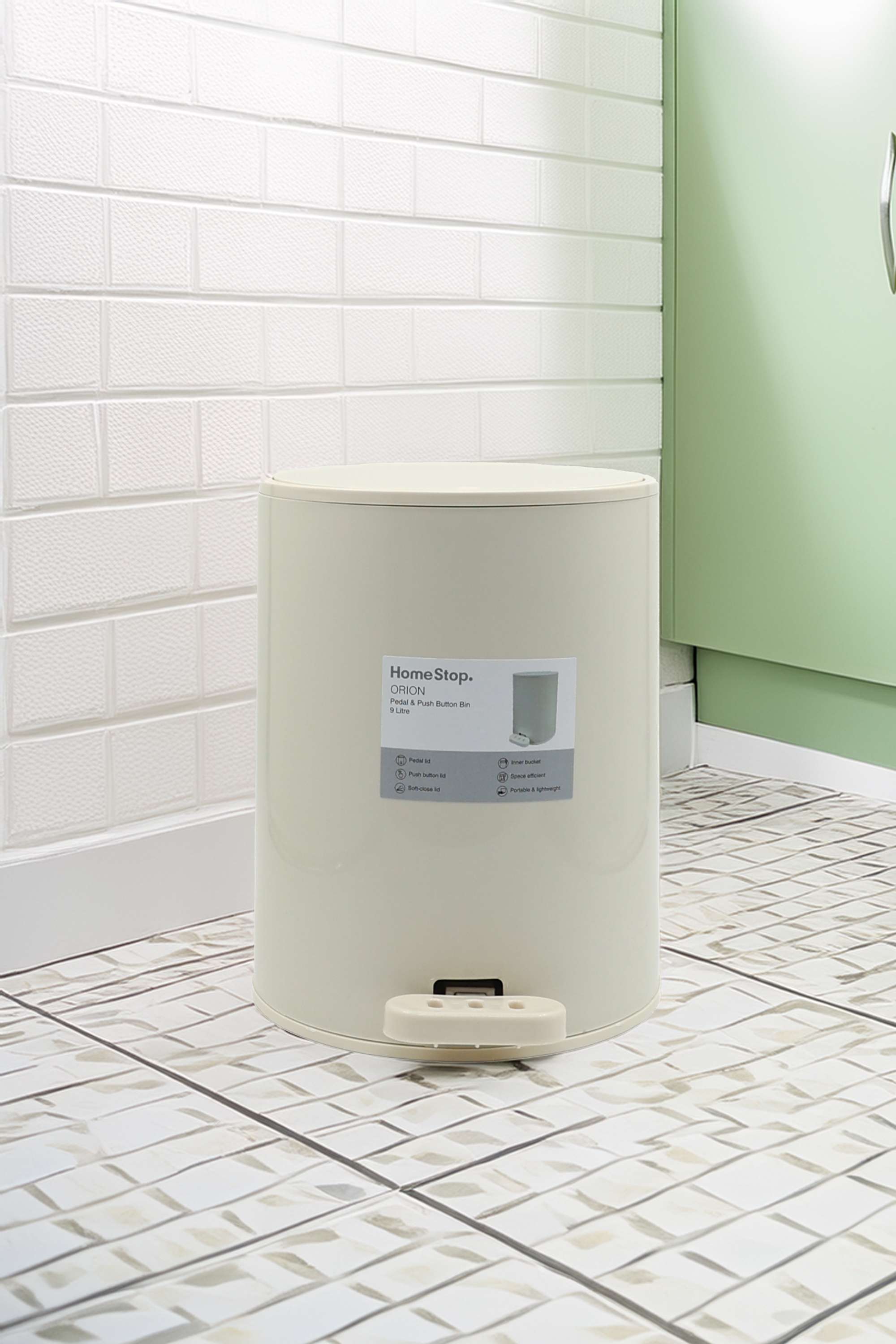 Orion-Pedal&Push-Bin-W-Inner-Bucket-9L