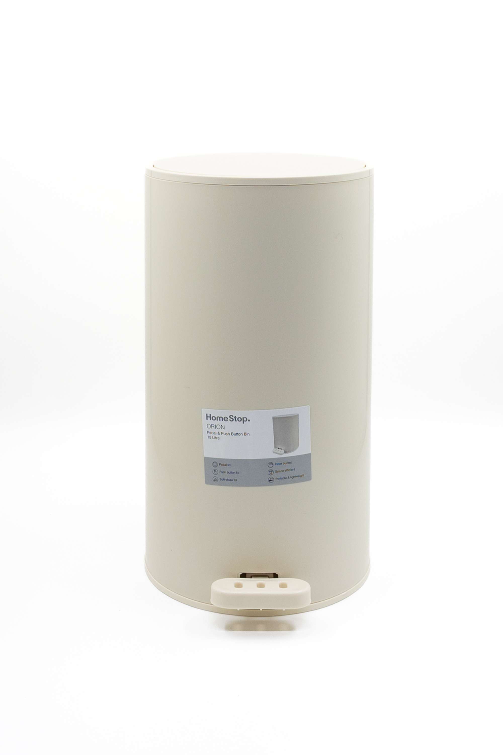 Orion-Pedal&Push-Bin-W-Inner-Bucket-15L