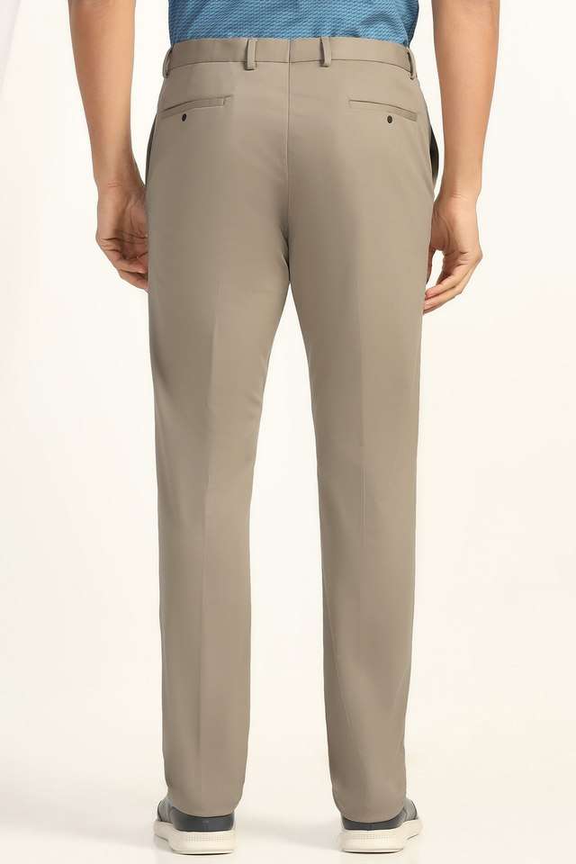Solid-Blended-Fabric-Slim-Fit-Men-s-Formal-Wear-Trousers