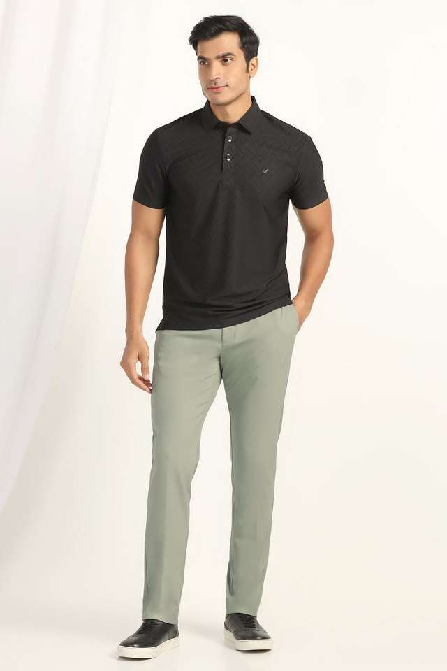 Solid-Blended-Fabric-Super-Slim-Fit-Men-s-Formal-Wear-Trousers