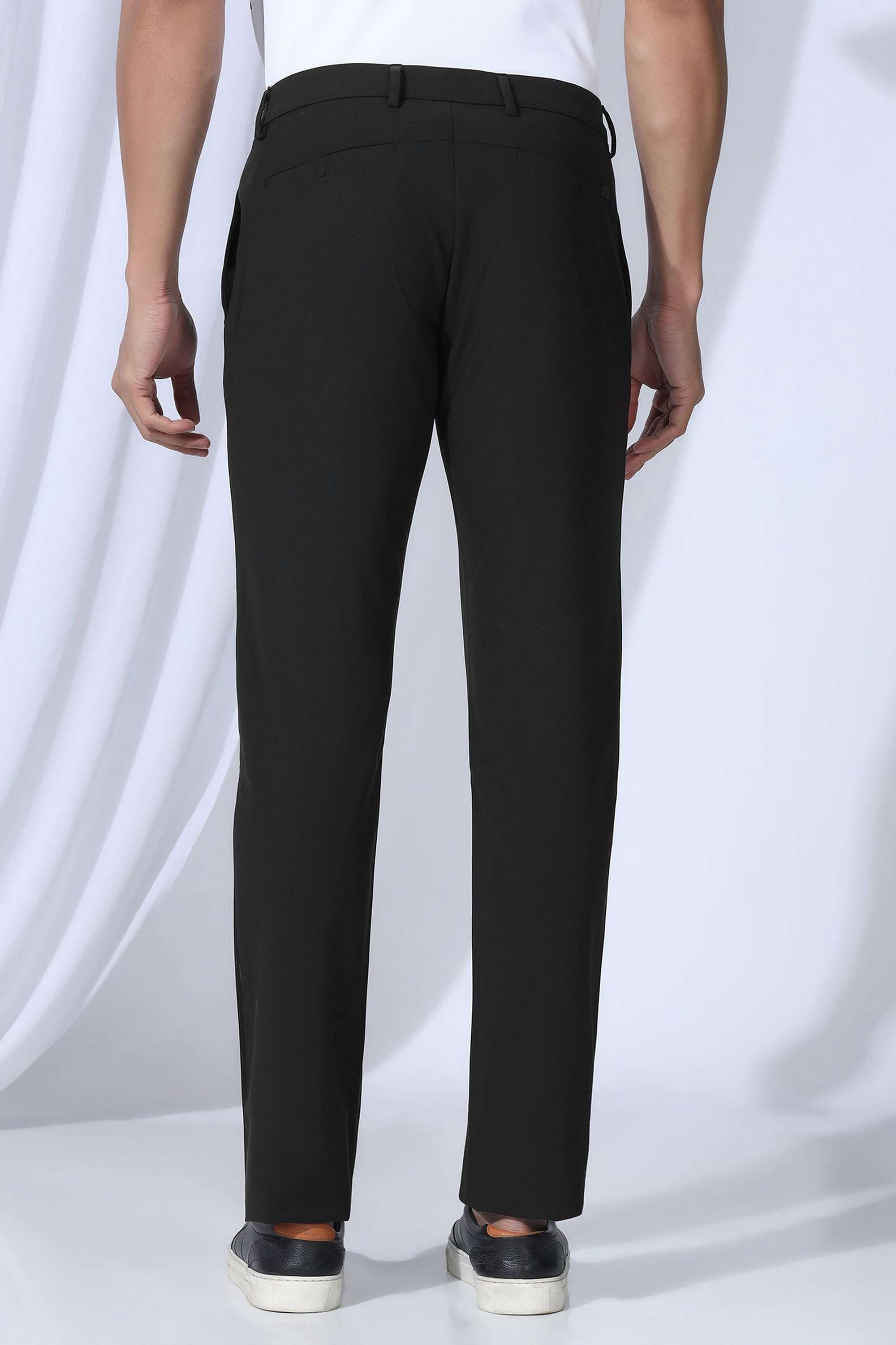 Solid-Polyester-Slim-Fit-Men-s-Trousers