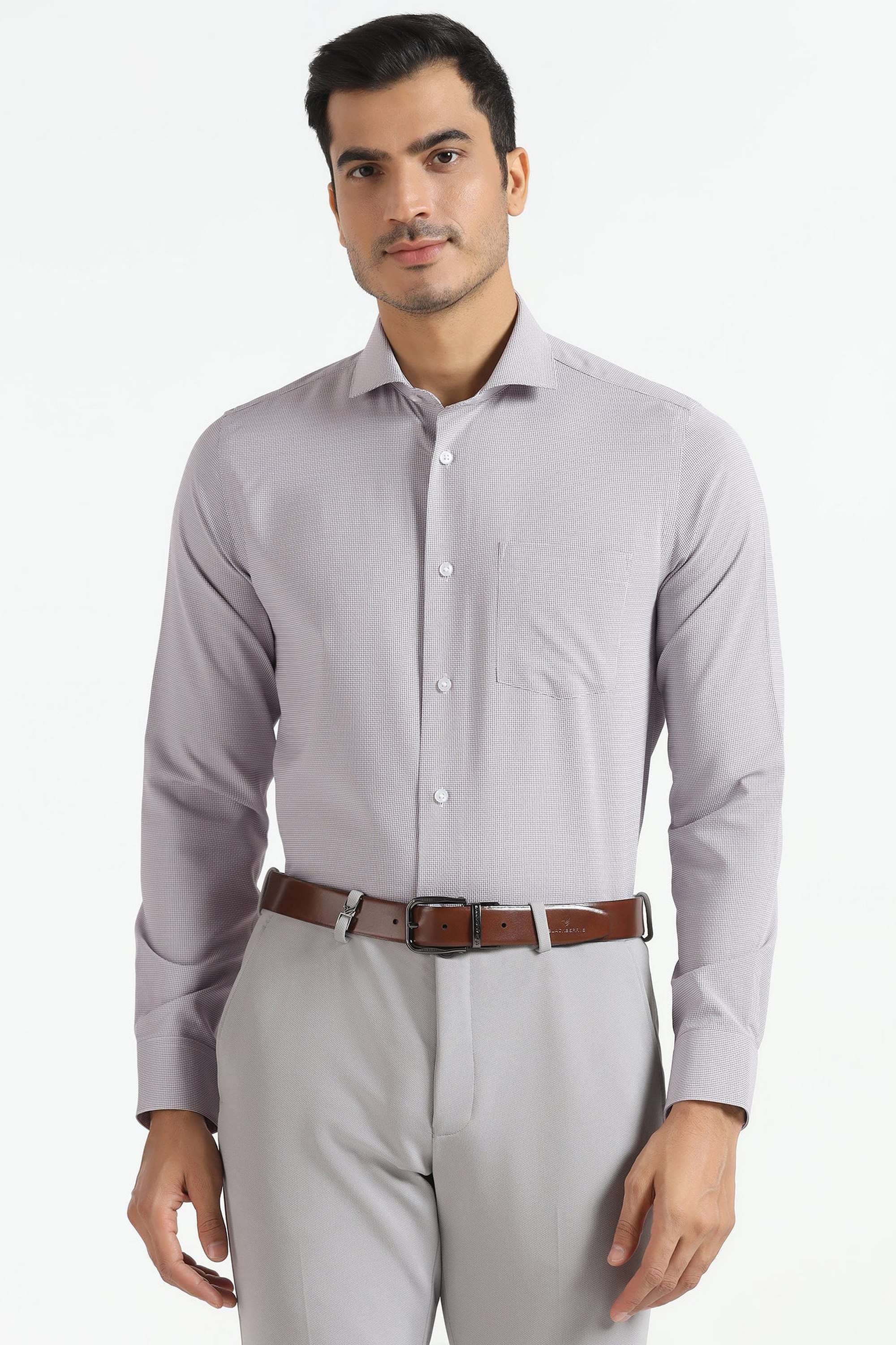 Dobby-Cotton-Slim-Fit-Men-s-Shirt