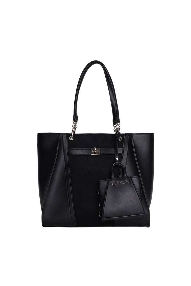 Solid-Pu-Zipper-Closure-WoMen-s-Tote-Bag