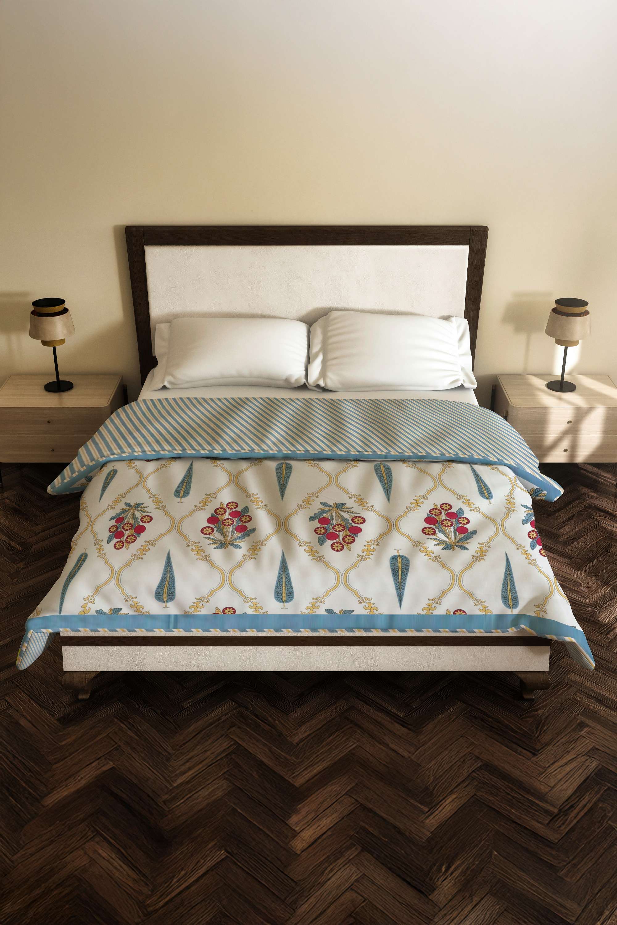 Gi-Gulmohar-Meadow-Pink-Dohar-224X270Cm