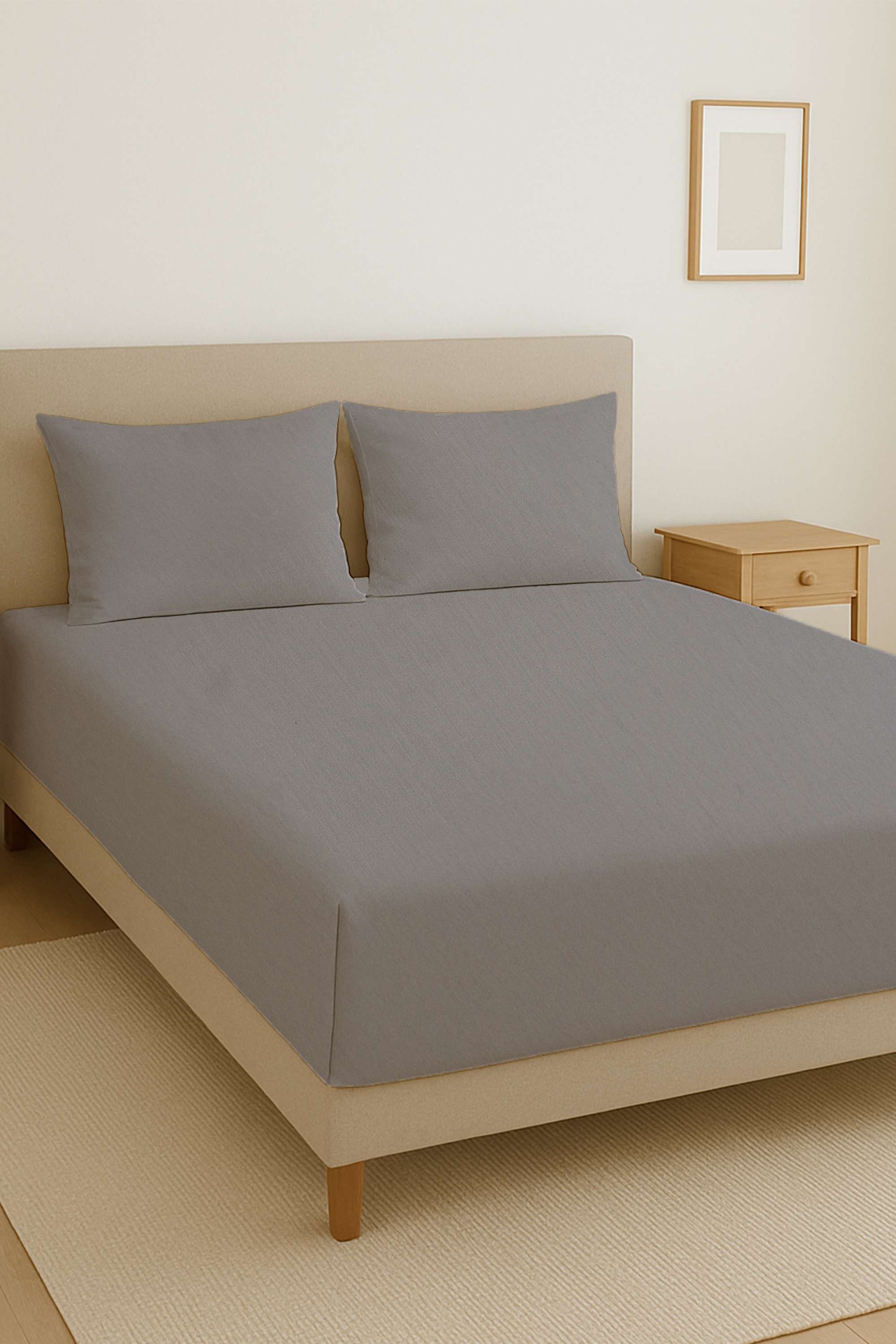 Velour-Hues-210-TC-Solid-Cotton-King-Bedsheet