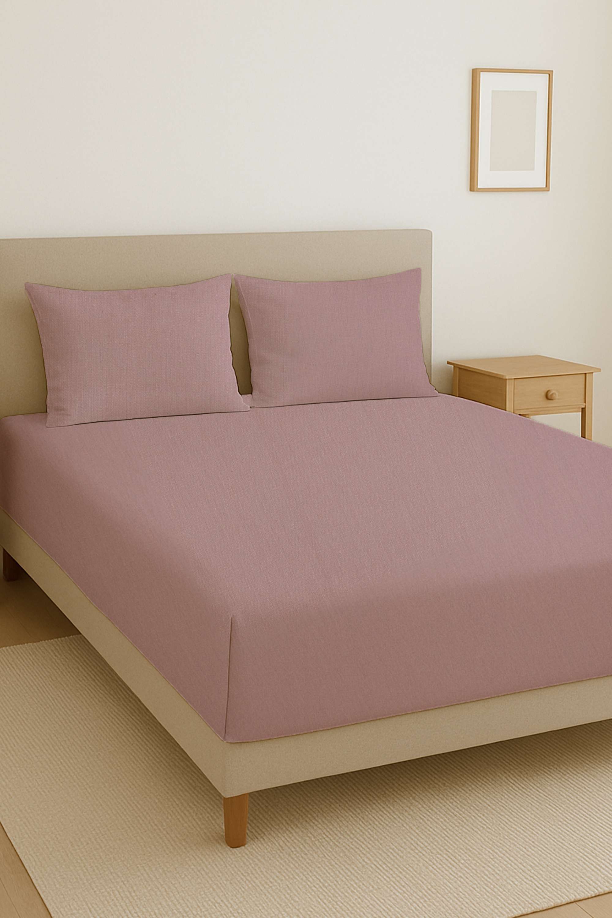 Velour-Hues-210-TC-Solid-Cotton-King-Bedsheet