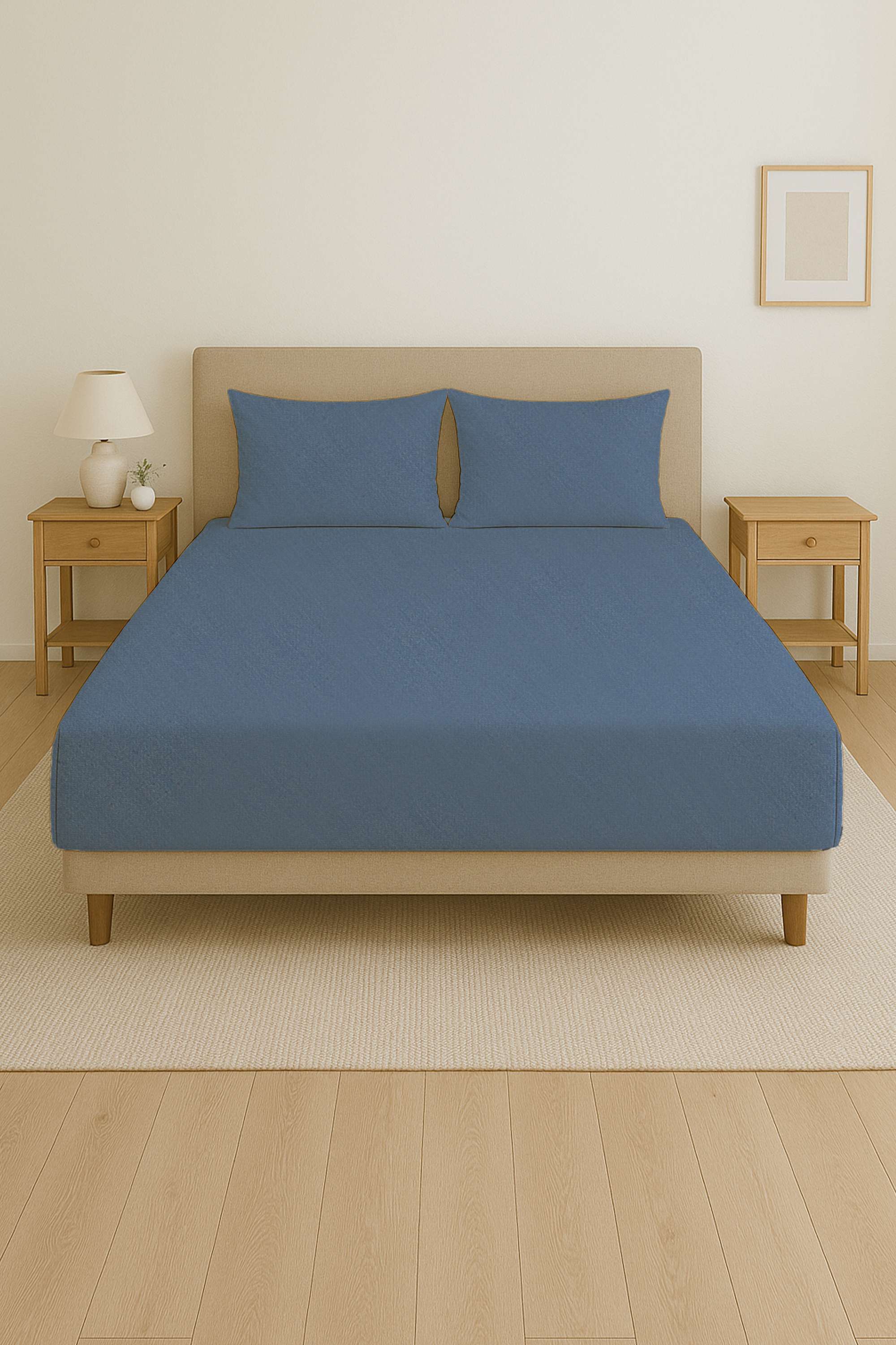 Velour-Hues-210-TC-Solid-Cotton-King-Bedsheet