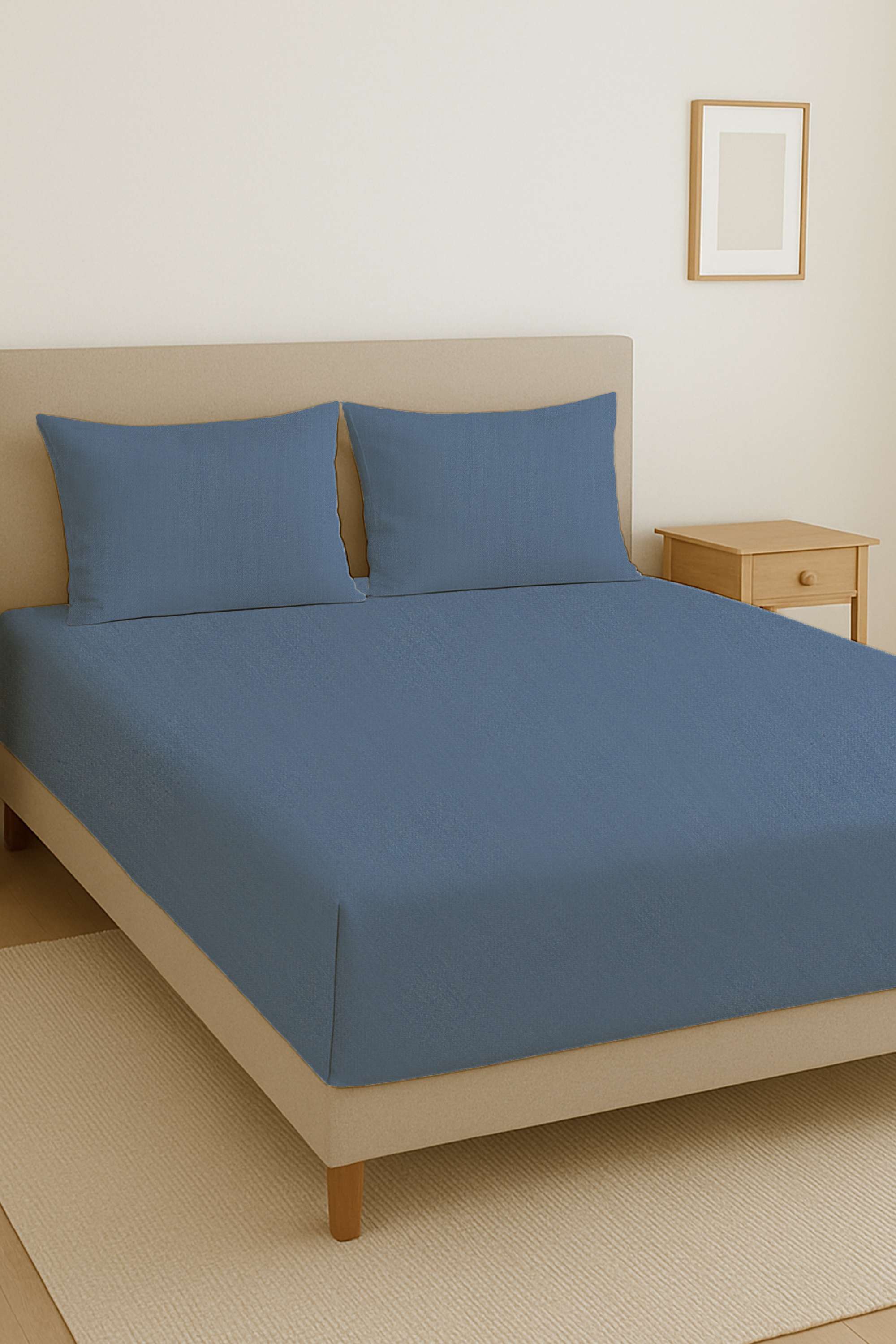 Velour-Hues-210-TC-Solid-Cotton-King-Bedsheet