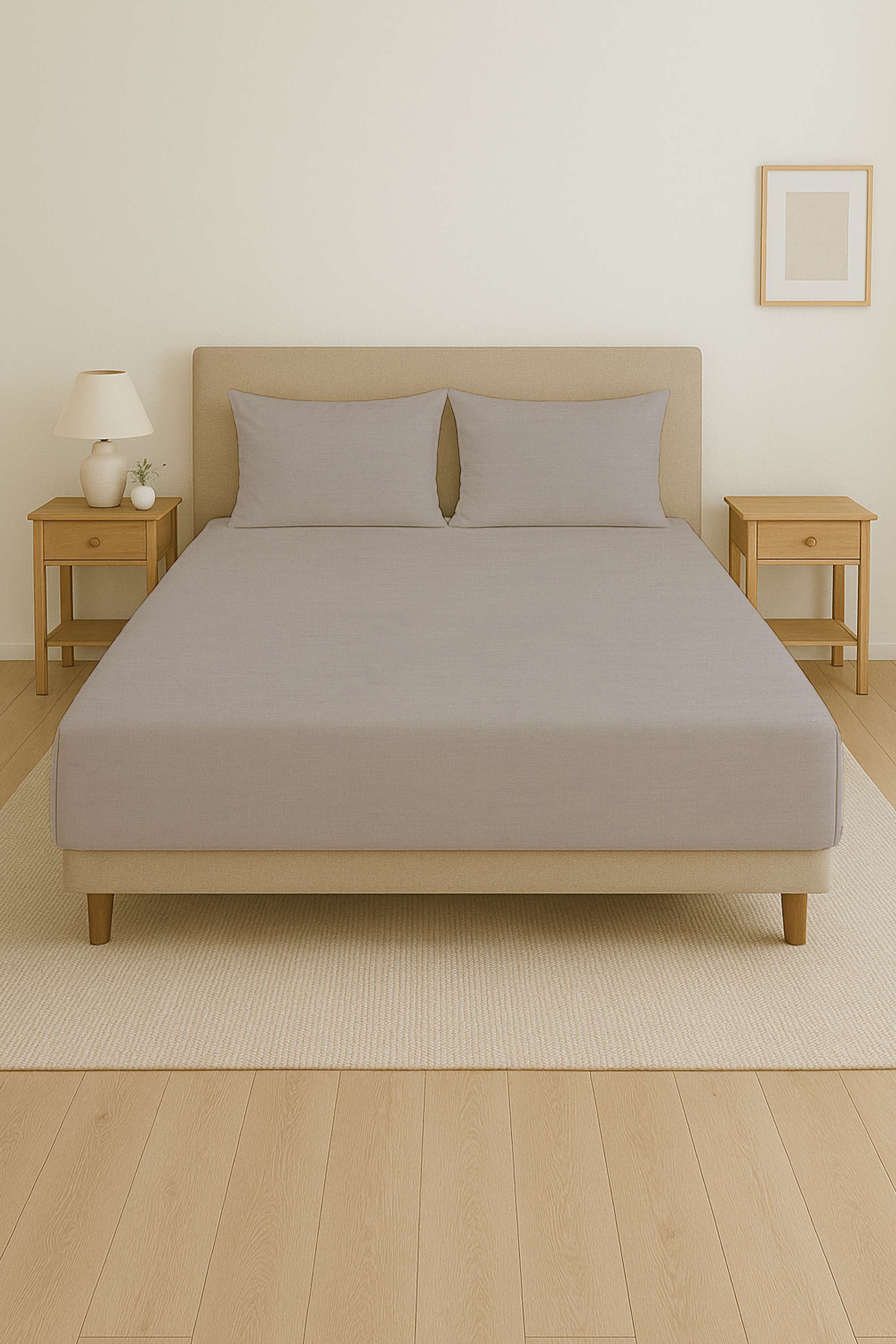 Velour-Hues-210-TC-Solid-Cotton-King-Bedsheet