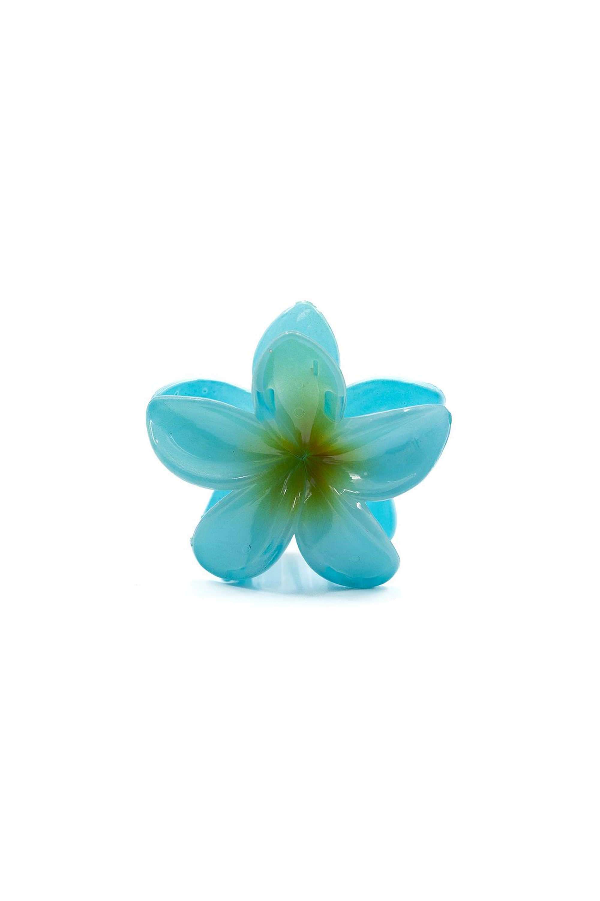 Floral-Hair-Clutch---Blue