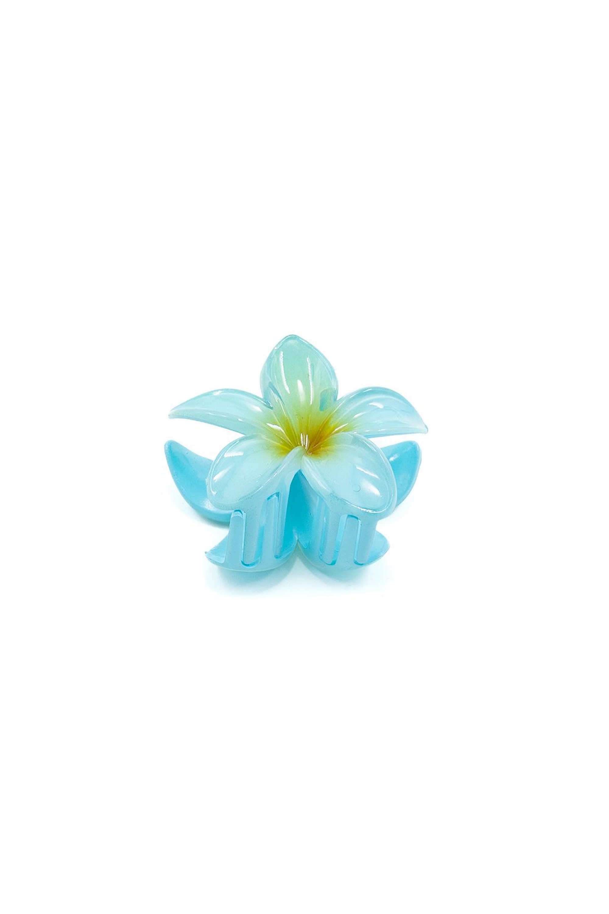 Floral-Hair-Clutch---Blue