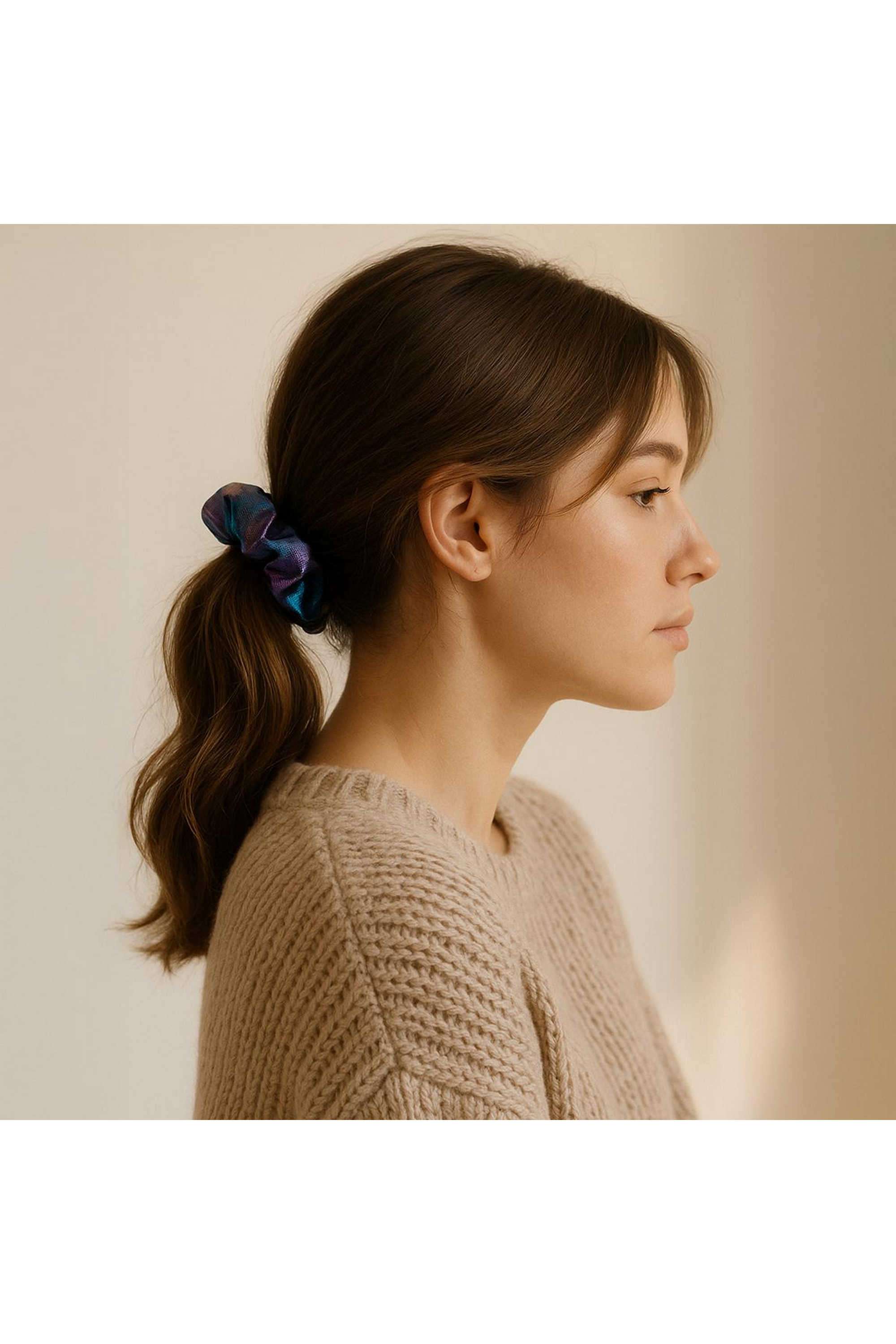 Metallic-Hair-Scrunchie