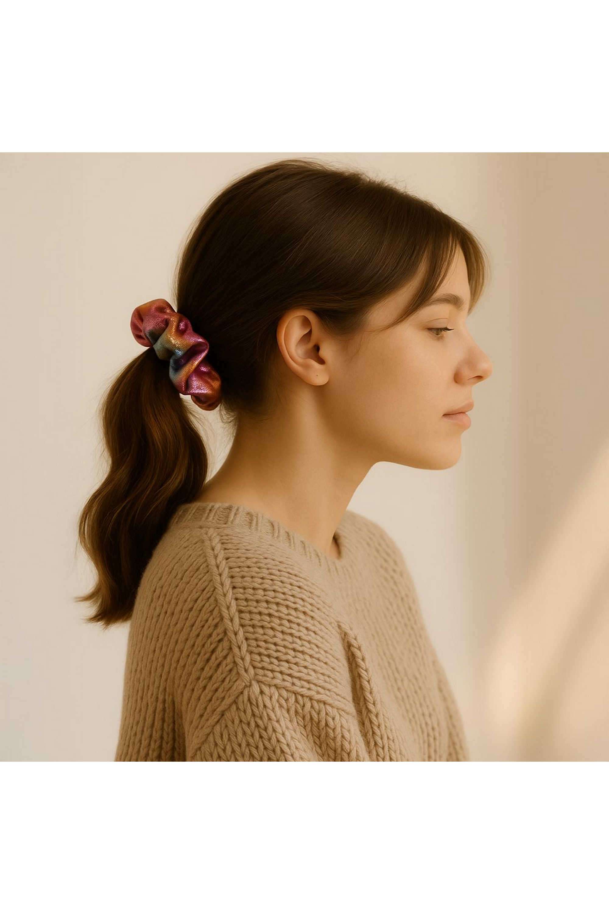 Metallic-Hair-Scrunchie