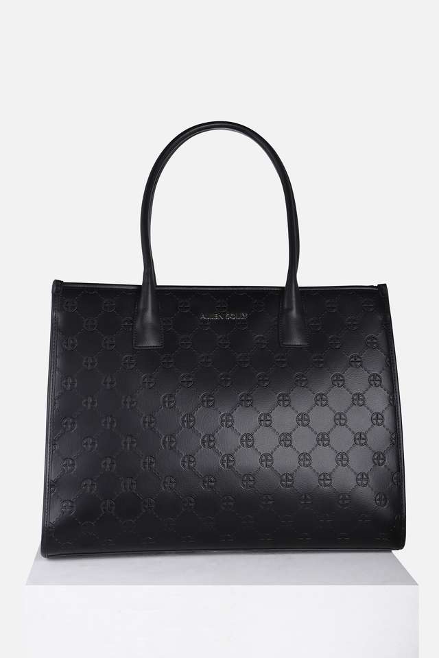 Textured-Polyester-Zipper-Closure-Tote-Bag