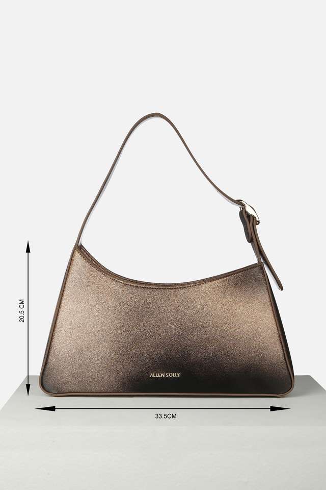 Solid-Polyester-Zipper-Closure-Shoulder-Bag