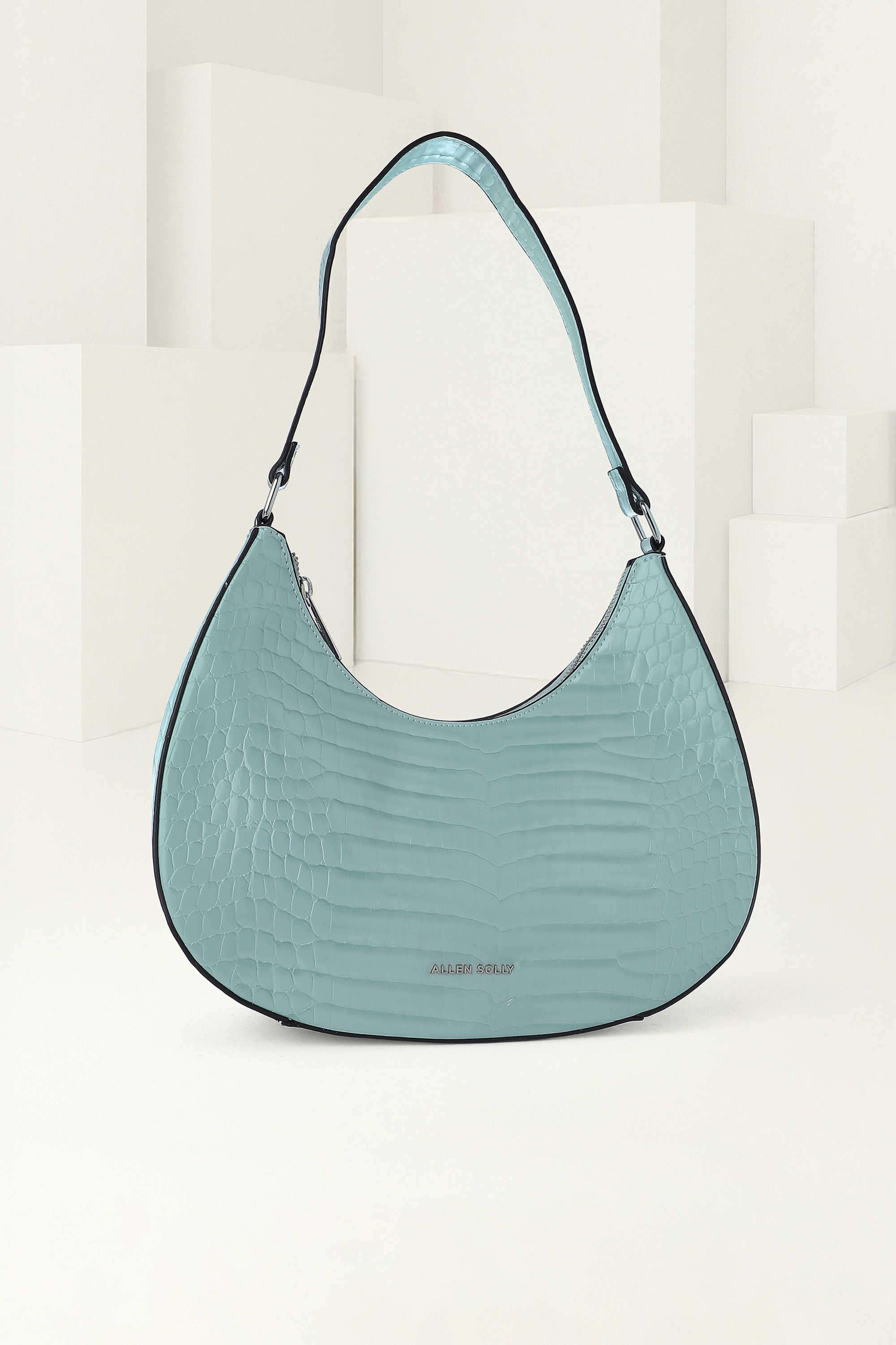 Zipper-Tactile-Texture-Polyurethane-Women-s-Casual-Wear-Shoulder-Bag