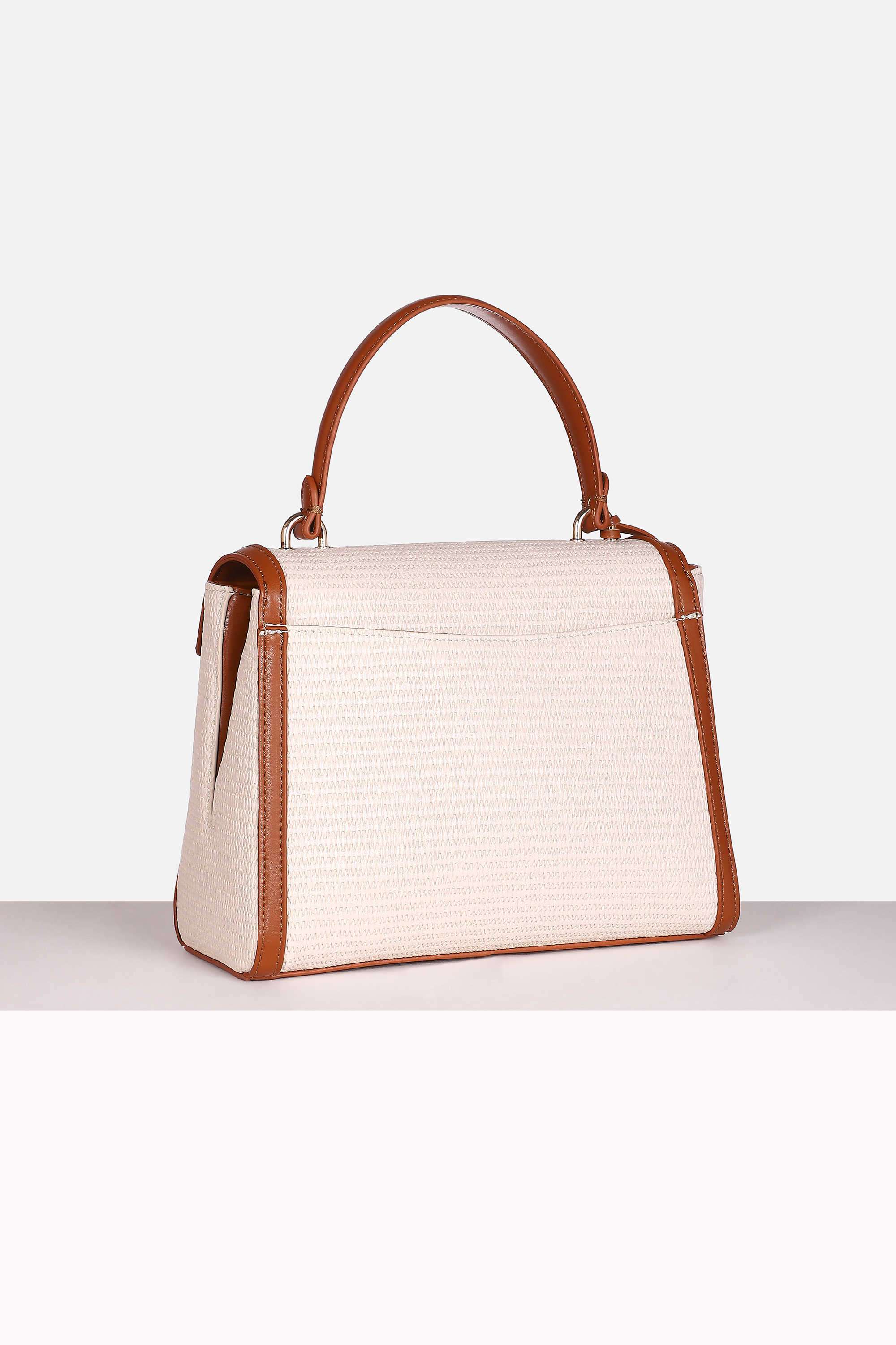Button-Redifined-Raffia-Polyurethane-Women-s-Casual-Wear-Satchel