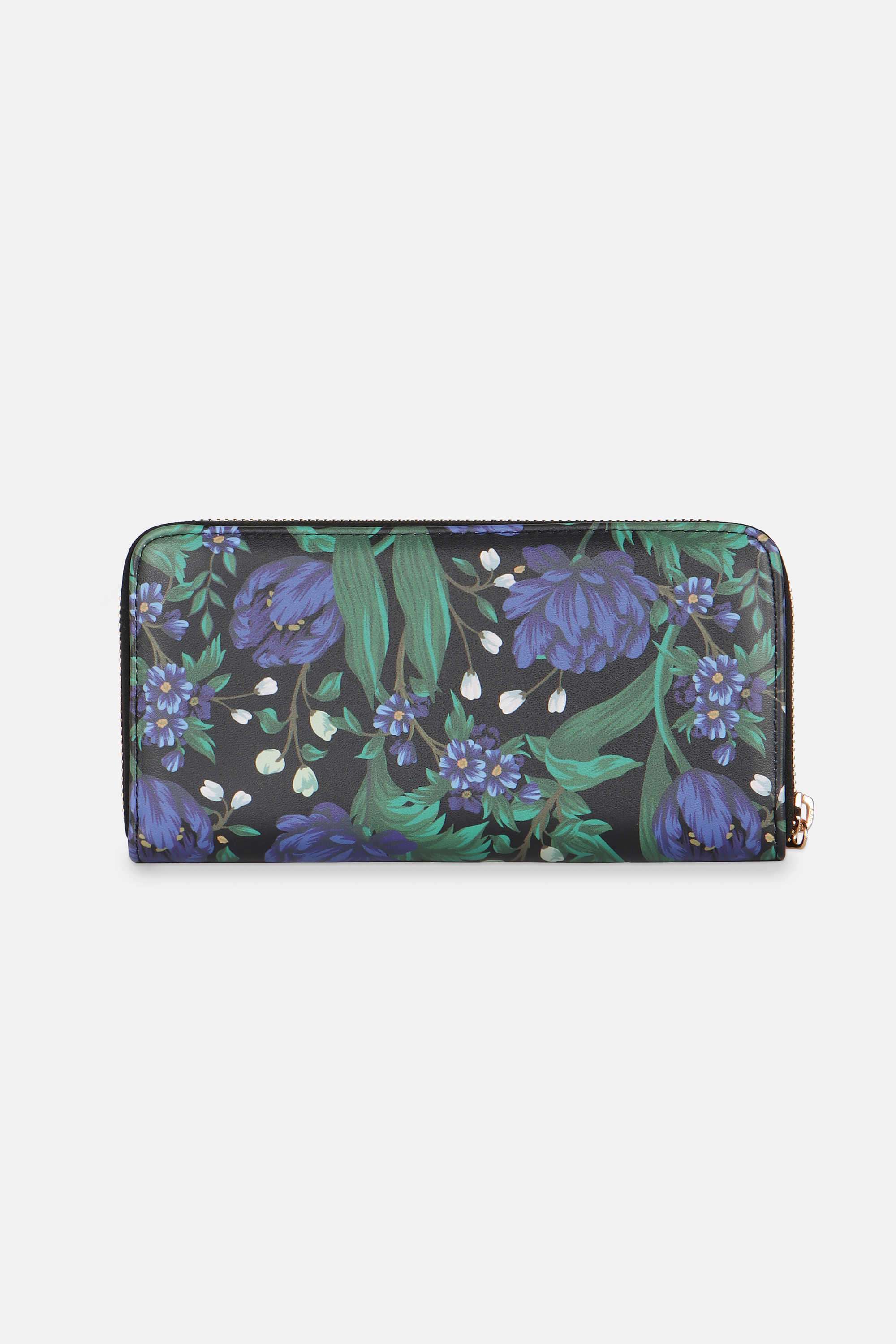 Zipper-Vintage-Florals-Polyurethane-Women-s-Casual-Wear-Wallet