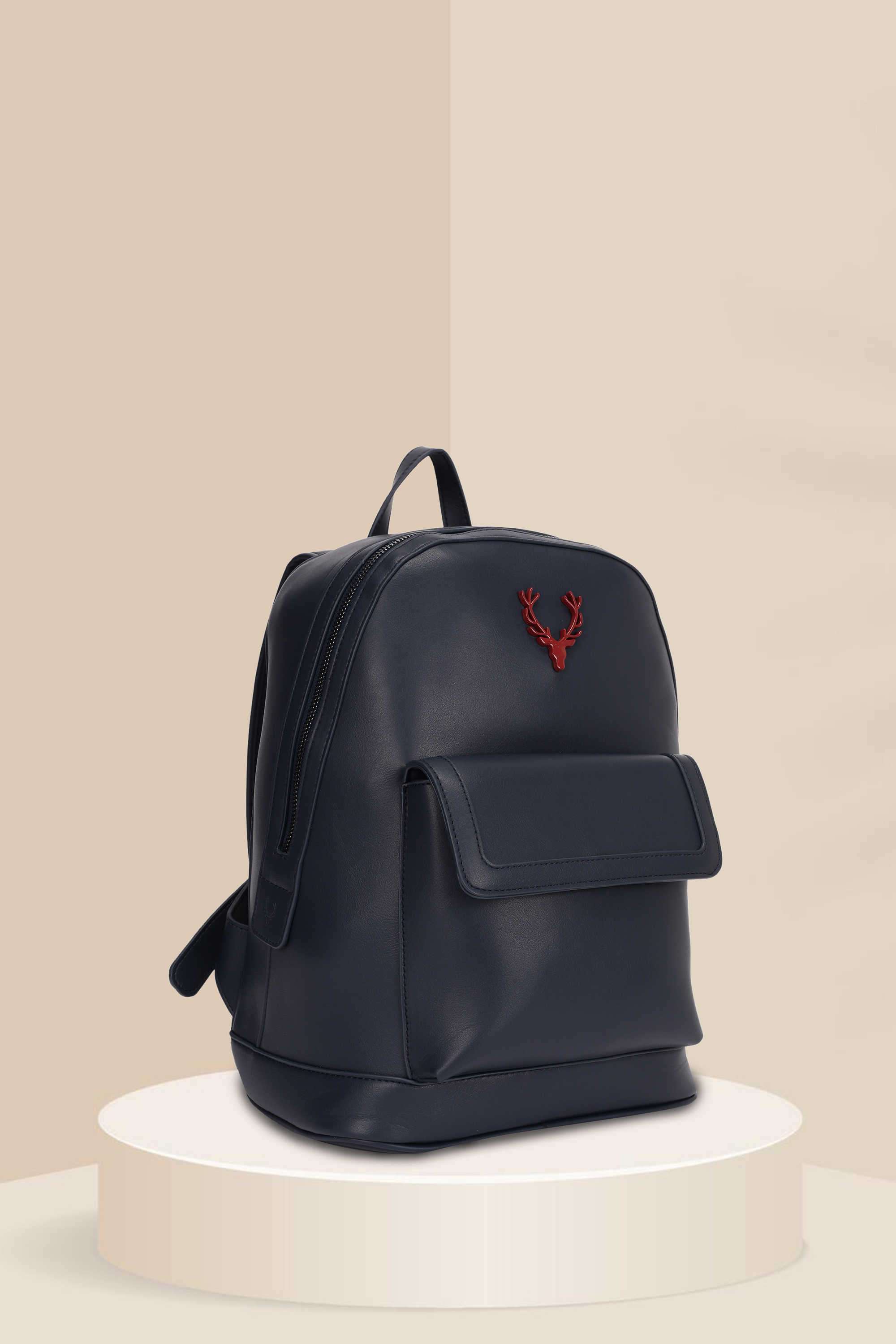 Zipper-Product-Play-Luxury-Stag-Polyurethane-Women-s-Casual-Wear-Backpack