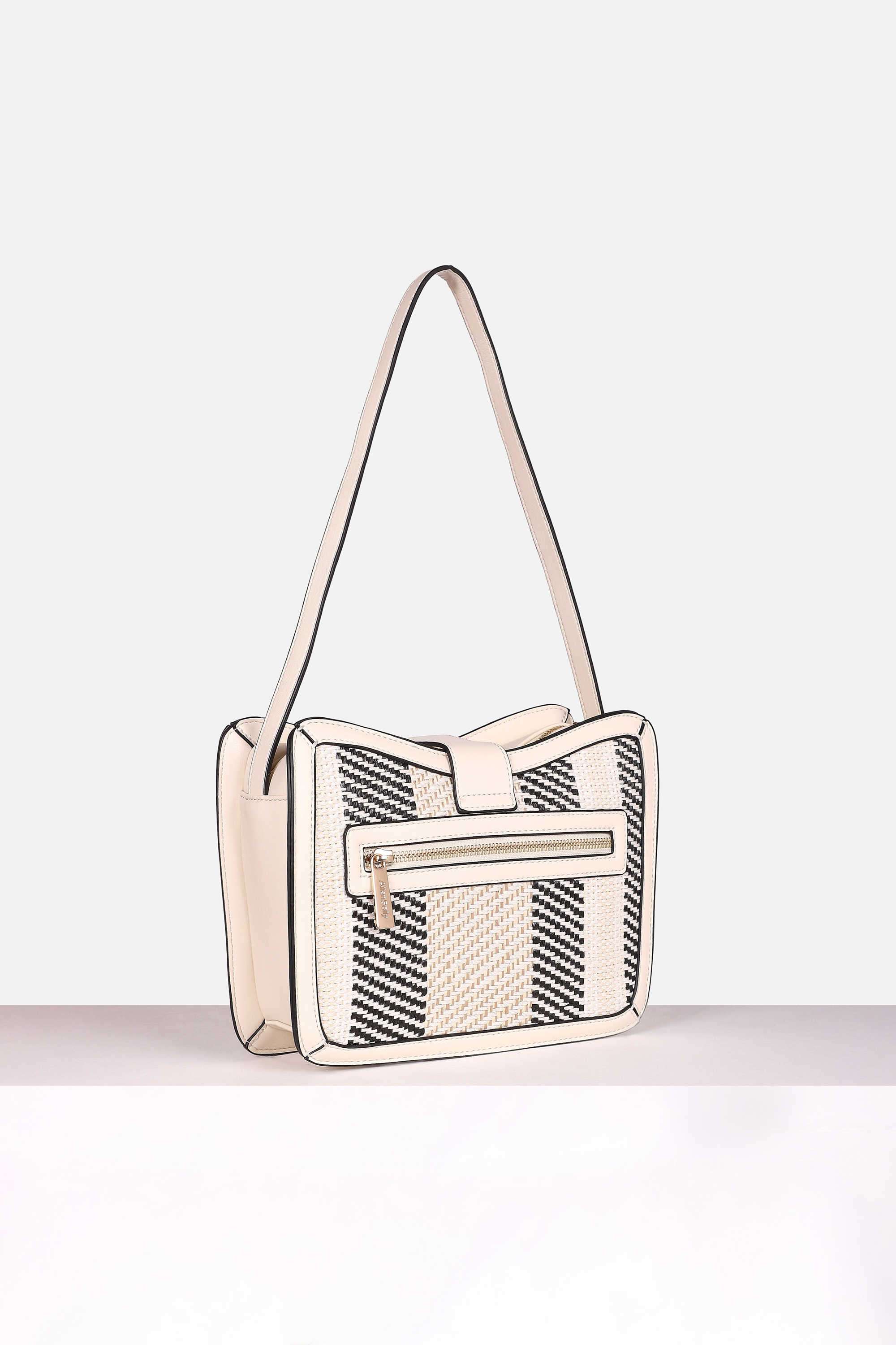 Zipper-Raffia-Radiance-Polyurethane-Women-s-Casual-Wear-Sling-Bag