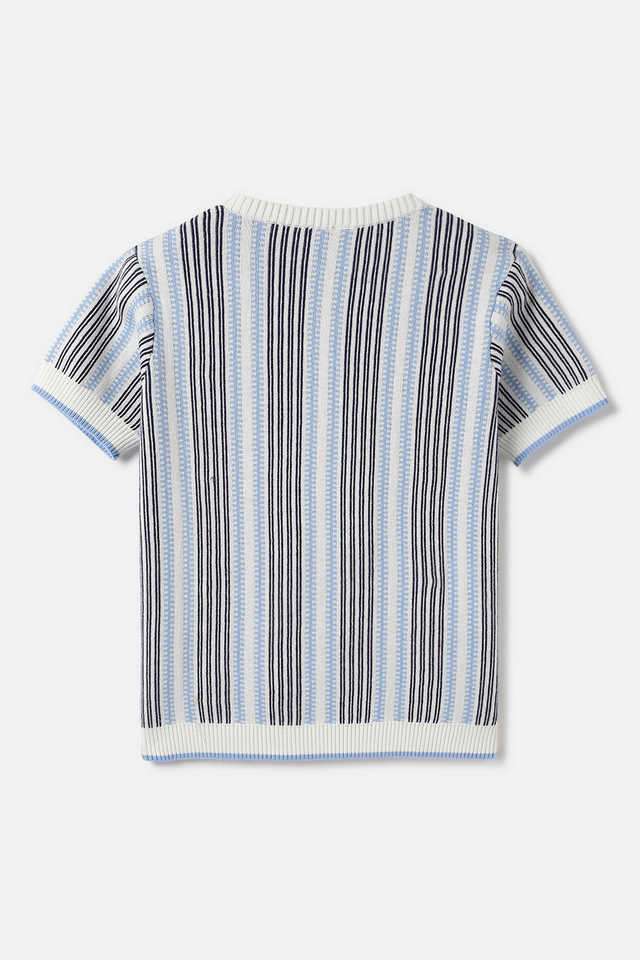 Stripes-Cotton-Regular-Fit-Girls-T-Shirt