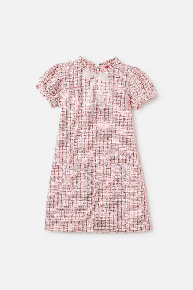 Jacquard-Blended-Fabric-Regular-Fit-Girls-Dress