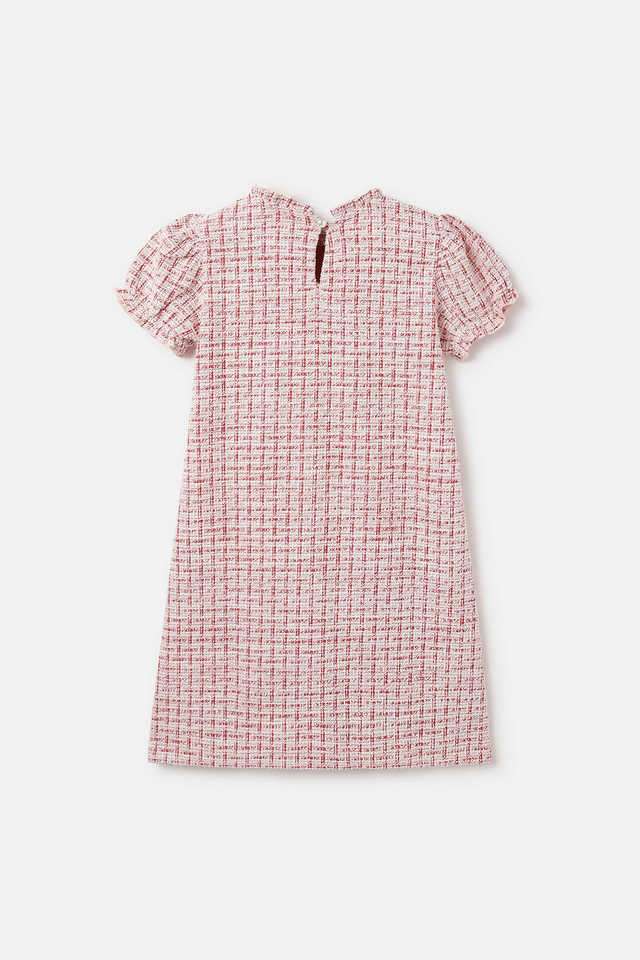 Jacquard-Blended-Fabric-Regular-Fit-Girls-Dress