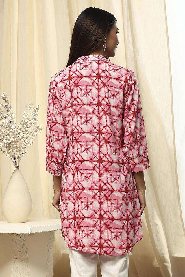 Printed-Collared-Rayon-Women-s-Casual-Wear-Shirt
