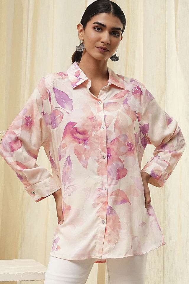 Printed-Collared-Rayon-Women-s-Casual-Wear-Shirt