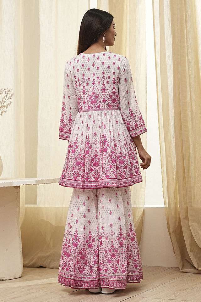 Printed-Blended-Fabric-Women-s-Kurta-Set