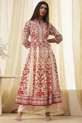 Printed-Blended-Fabric-Women-s-Kurta-Set