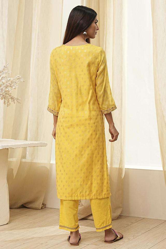 Printed-Blended-Fabric-Women-s-Kurta-Set