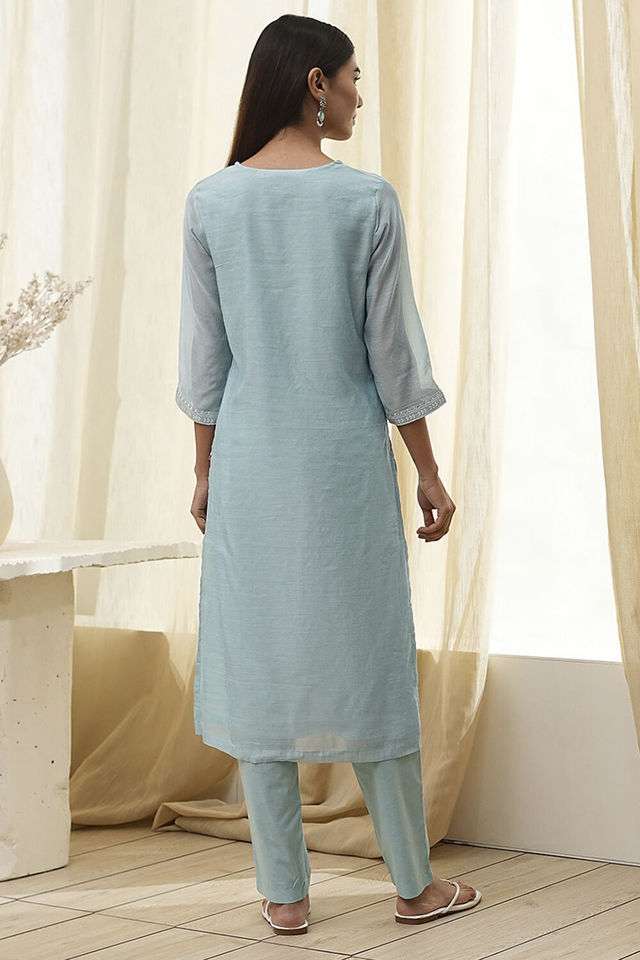 Embroidered-Blended-Fabric-Women-s-Kurta-Set