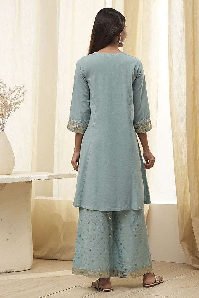 Embroidered-Blended-Fabric-Women-s-Kurta-Set