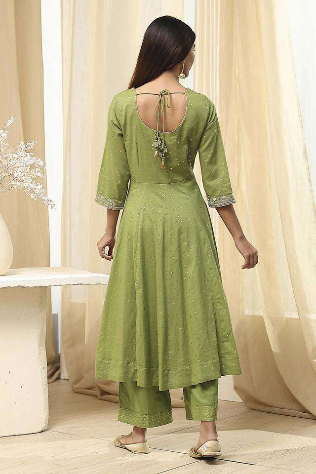 Printed-Blended-Fabric-Women-s-Kurta-Set