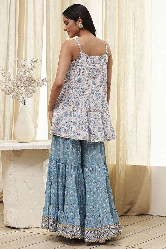 Printed-Blended-Fabric-Women-s-Kurta-Set