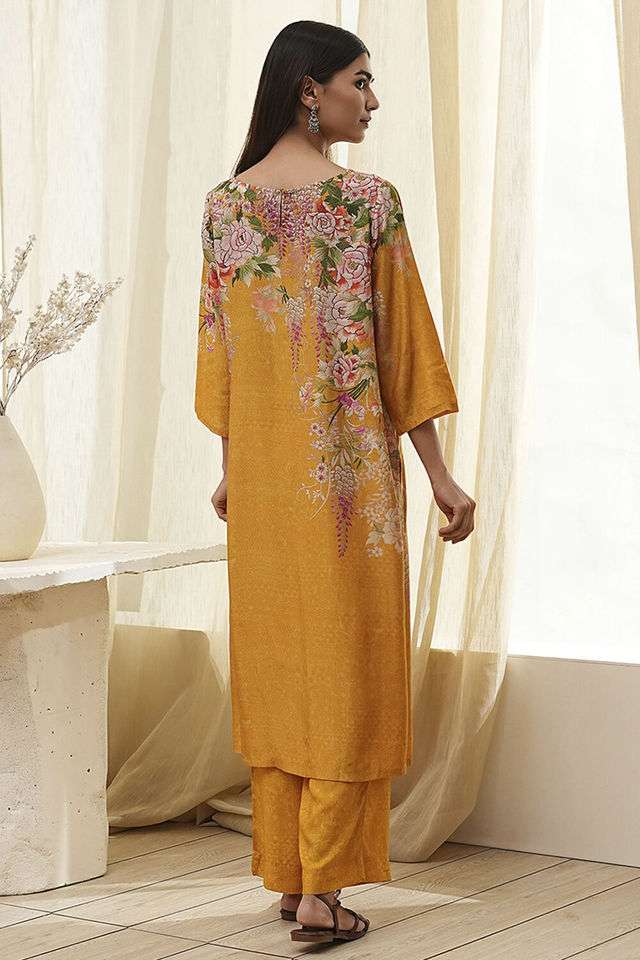 Printed-Blended-Fabric-Women-s-Kurta-Set