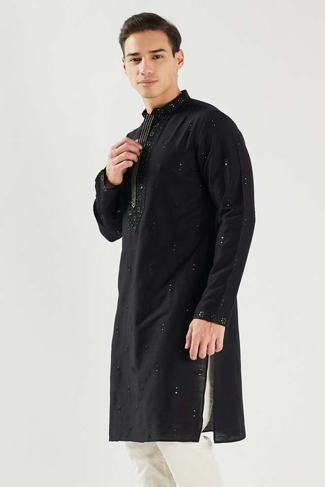 Embroidered-Blended-Fabric-Regular-Fit-Men-s-Kurta